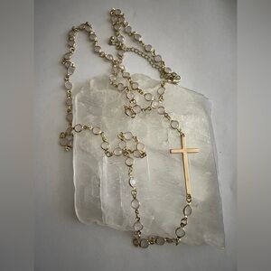 Bansri Gold  Necklace with Cross